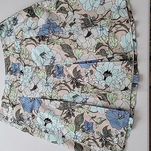 Talbots size 16w pleated floral skirt